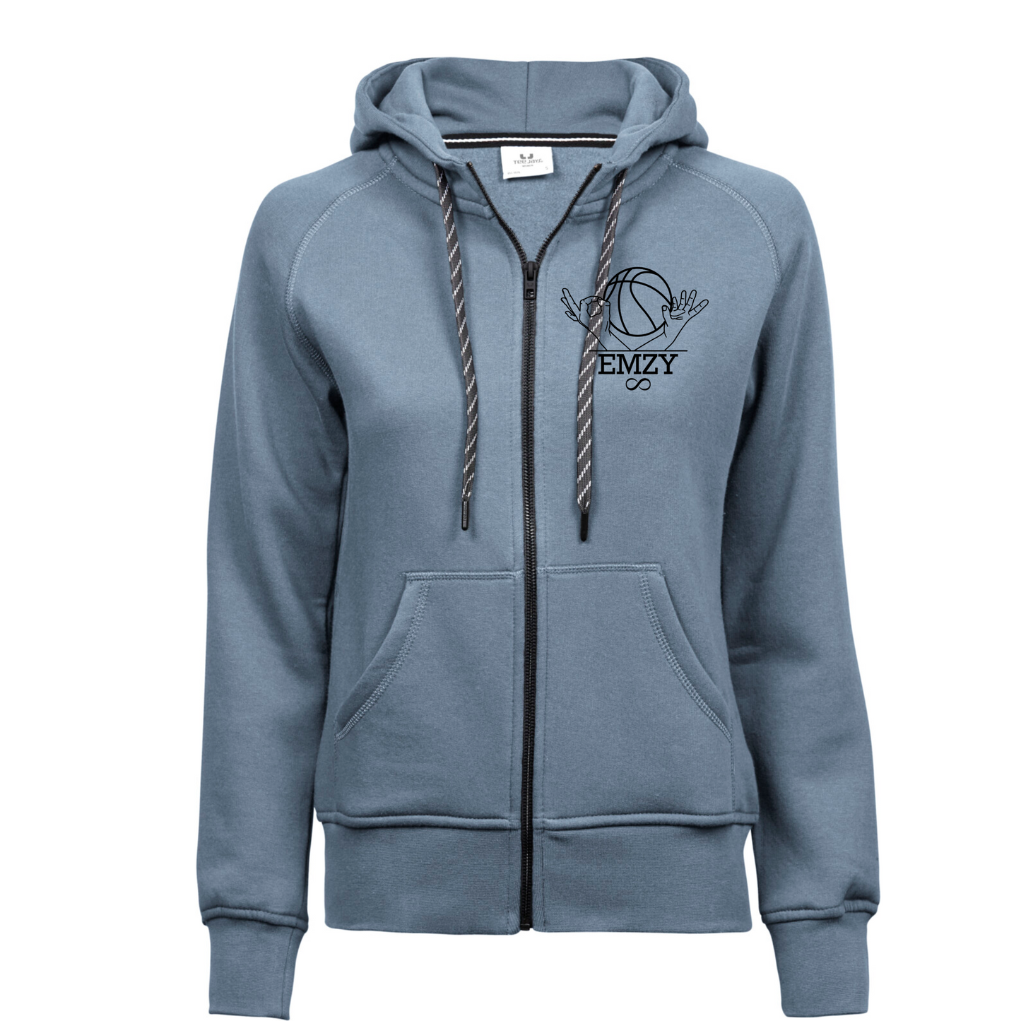 Women’s fashion full zip hoodie